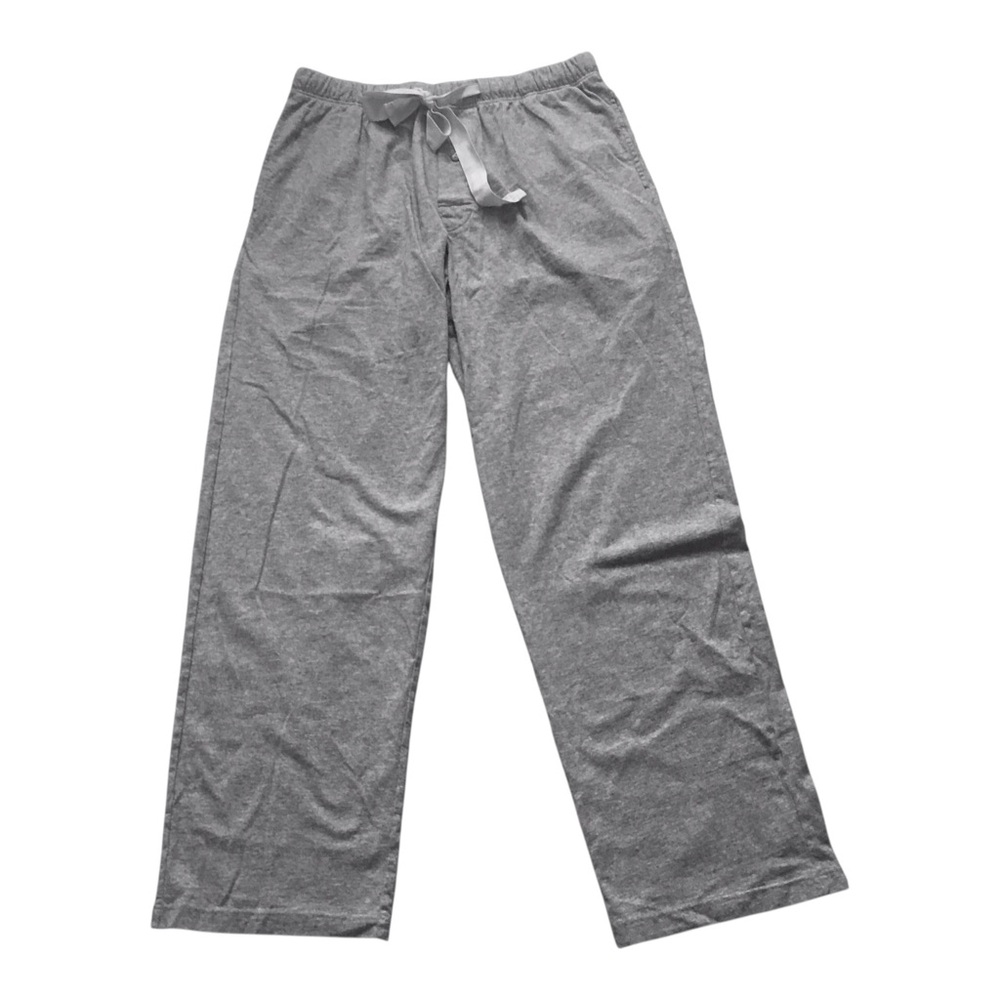 David Archy Gray Cotton Drawstring Waist Pajama Pants M.